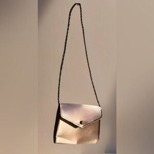 Blush Pink Small Vintage Formal Purse - clutch or 16” drop on gold colored chain